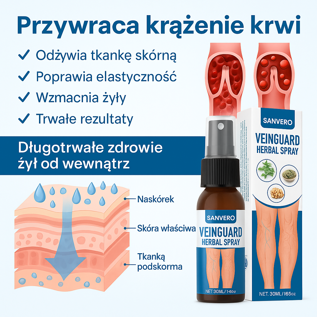 Sanvero - Sprej na żylaki